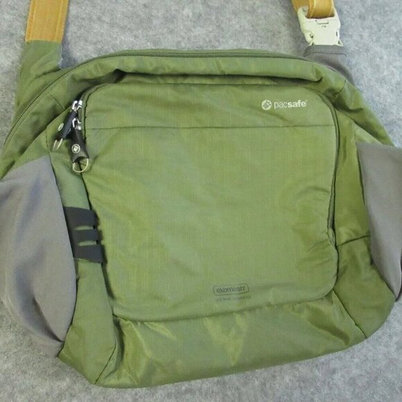 Pacsafe Venturesafe GII Briefcase Green Bag Crossbody Antitheft Exomesh 614 - Picture 2 of 16